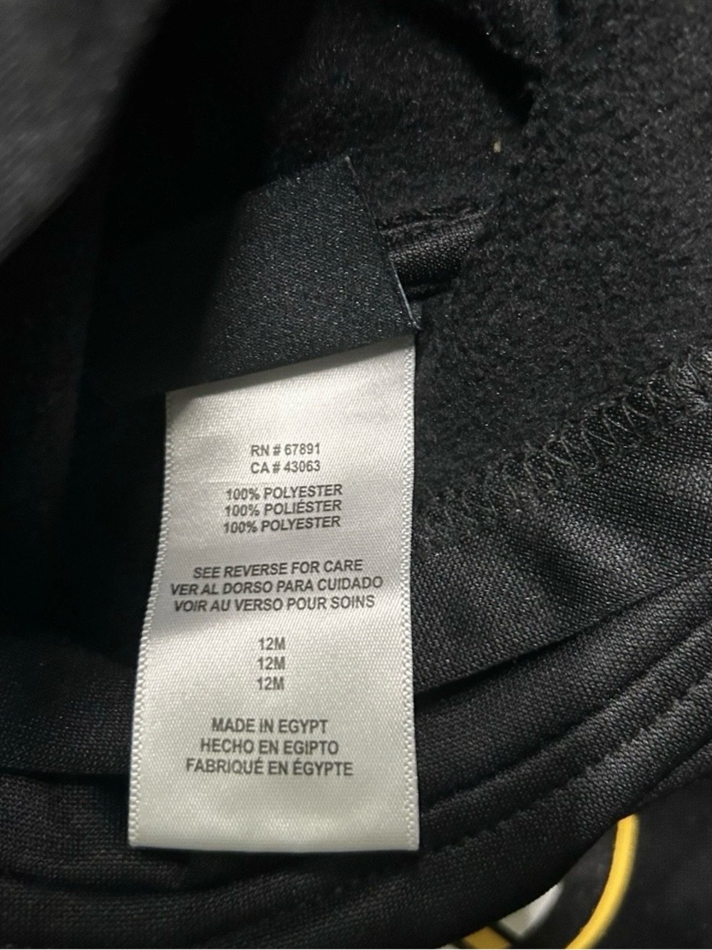 Baby Boston Bruins Black Hoodie Sweatshirt Logo Size 12 Months - Picture 3 of 3